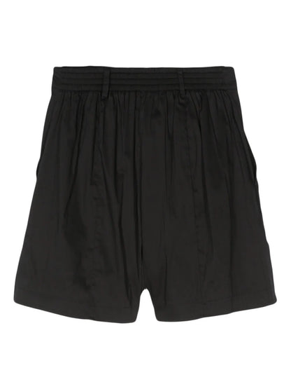 Inverted-Pleat Poplin Shorts