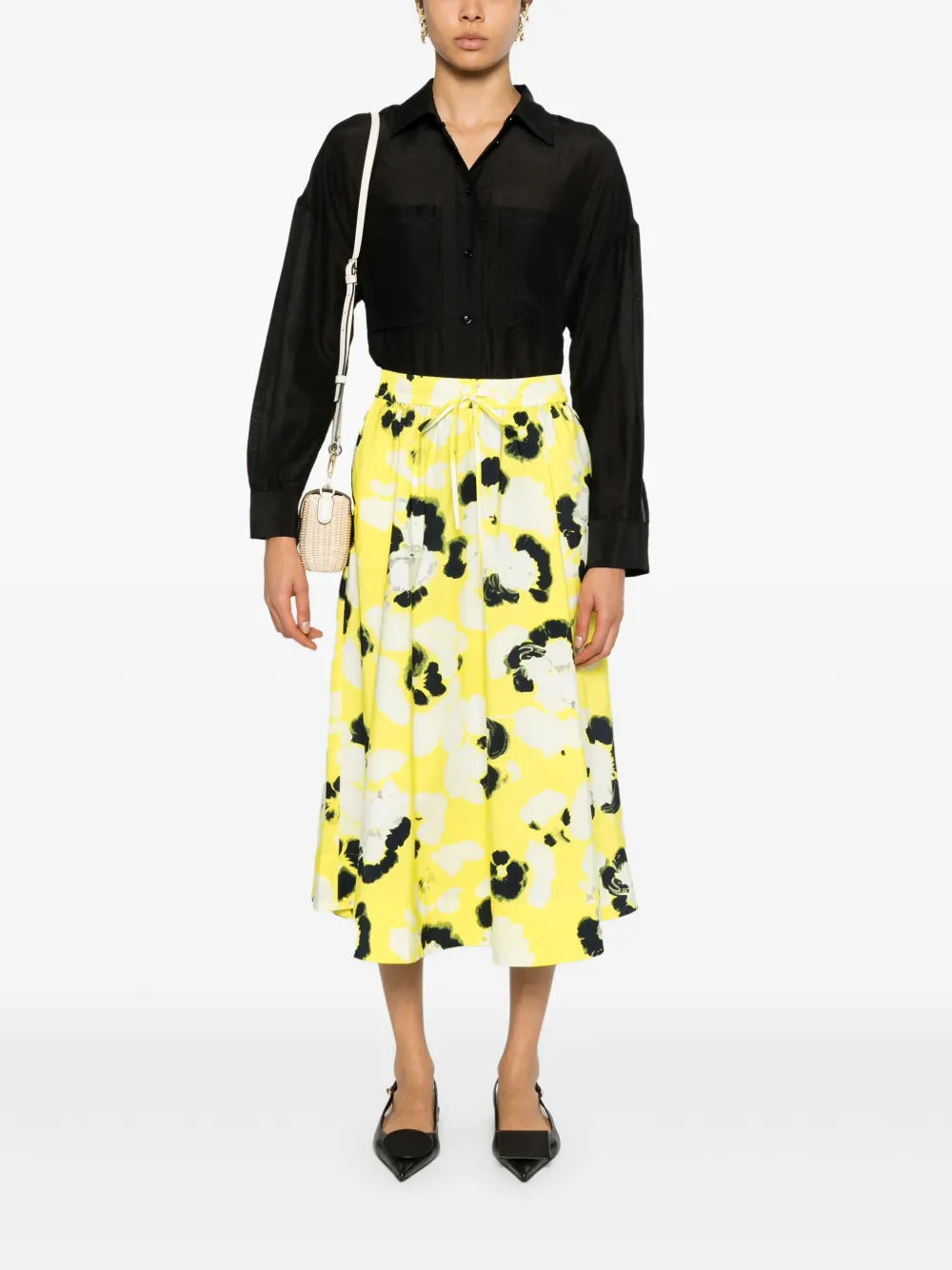 Chest-Pockets Semi-Sheer Shirt