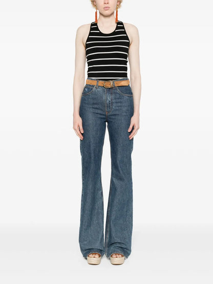 Striped Knitted Top