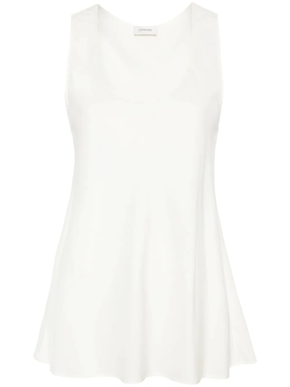 Scoop-Neck Satin Tank Top