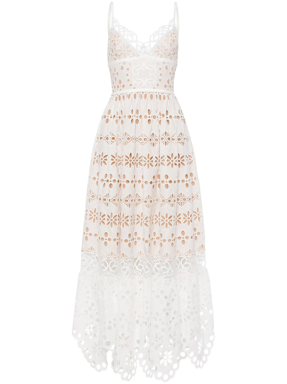 V-Neck Embroidered Maxi Dress