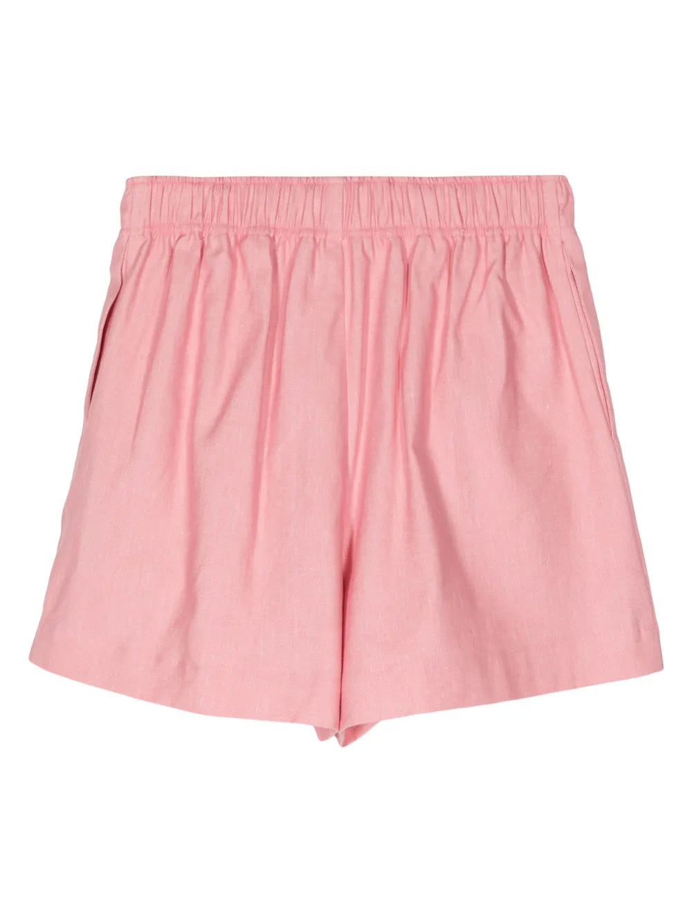 Gabardine-Weave High-Waisted Shorts