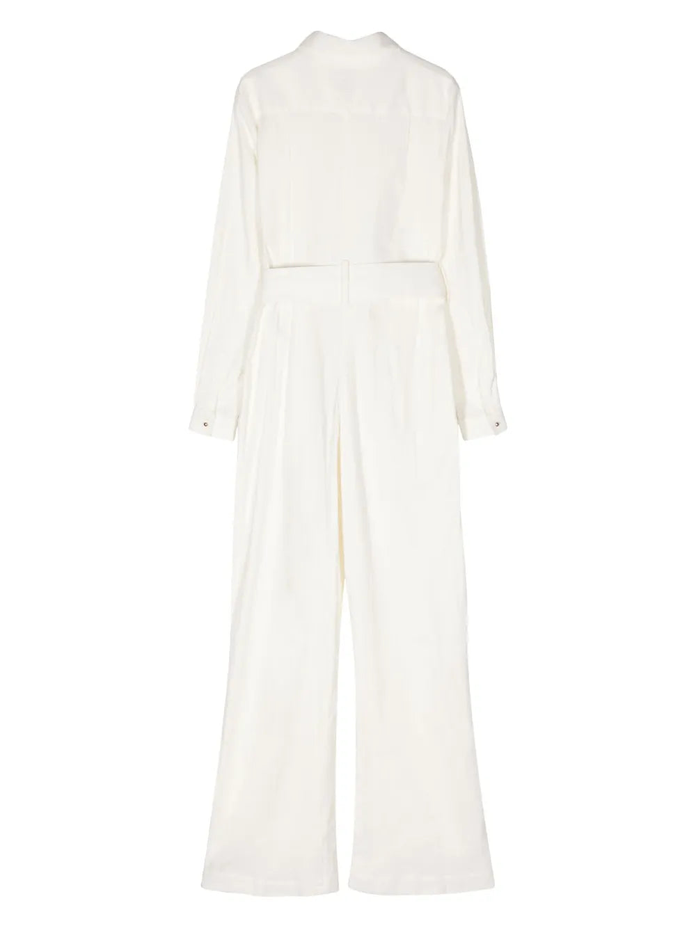 Gabardine Wide-Leg Jumpsuit
