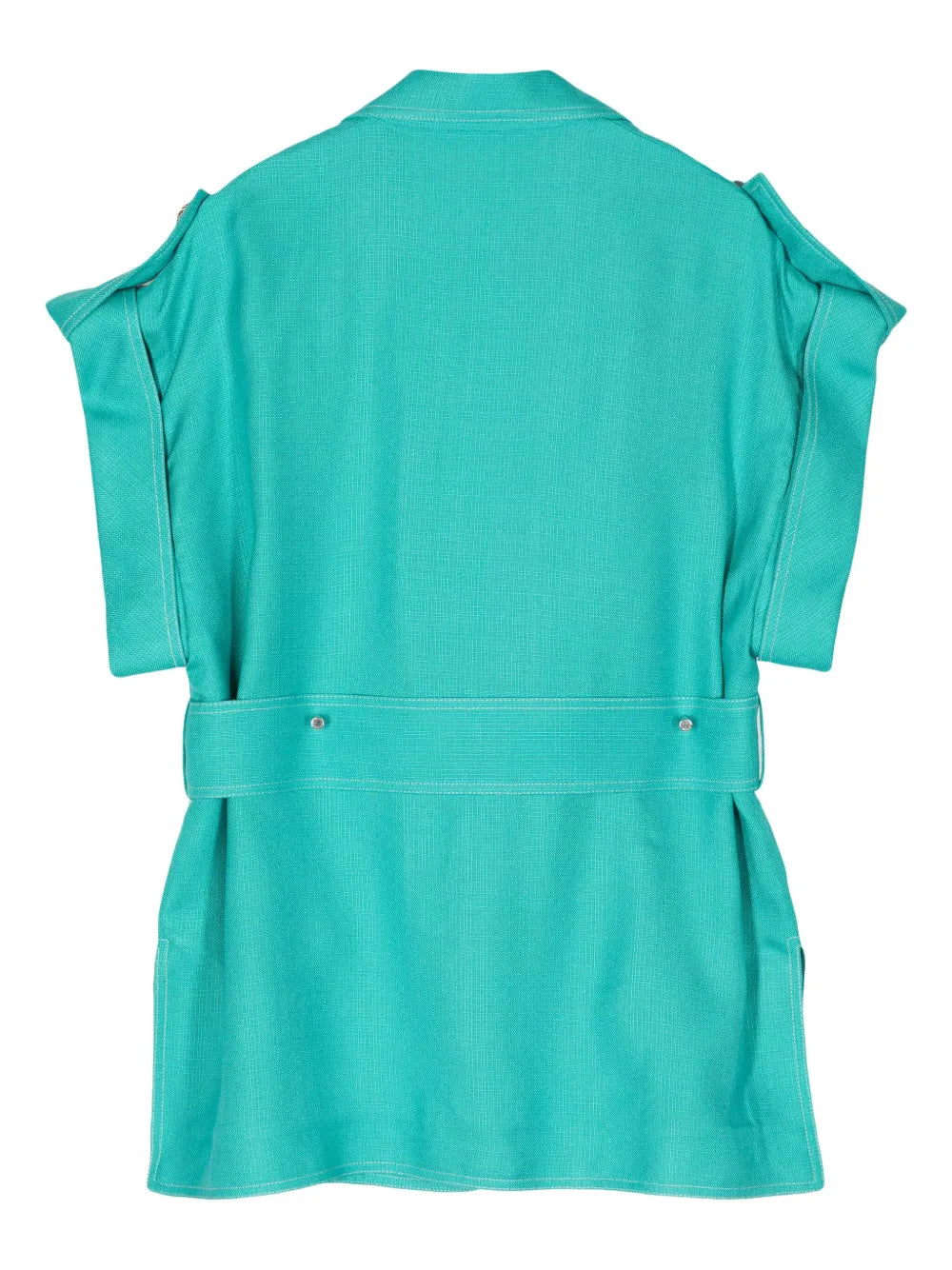 Belted Short-Sleeve Jacket
