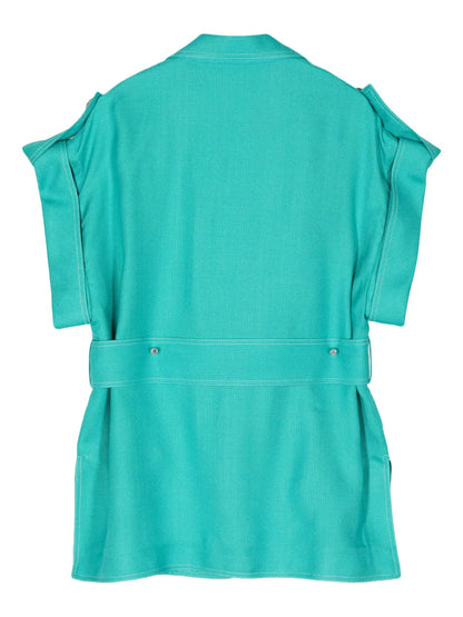 Belted Short-Sleeve Jacket