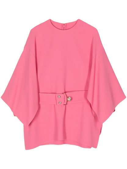 Cady Belted Silk Blouse