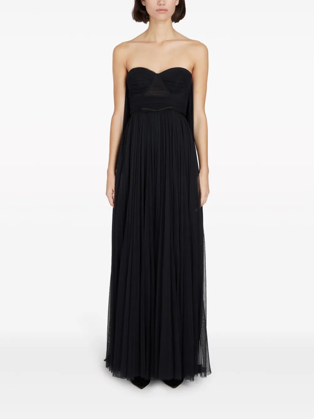 Bustier Cape Gown