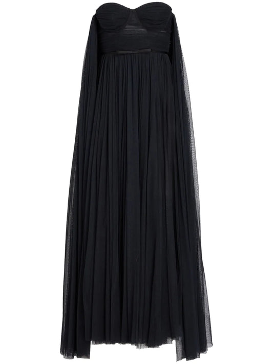 Bustier Cape Gown