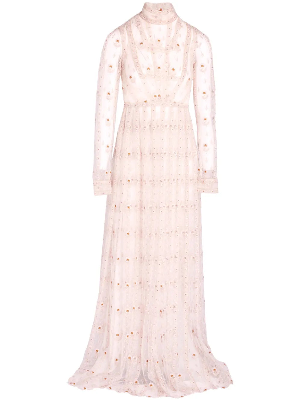Embroidered Tulle Dress