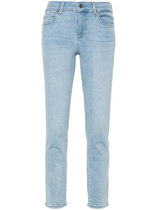 Mid-Rise Slim-Fit Cropped Jeans