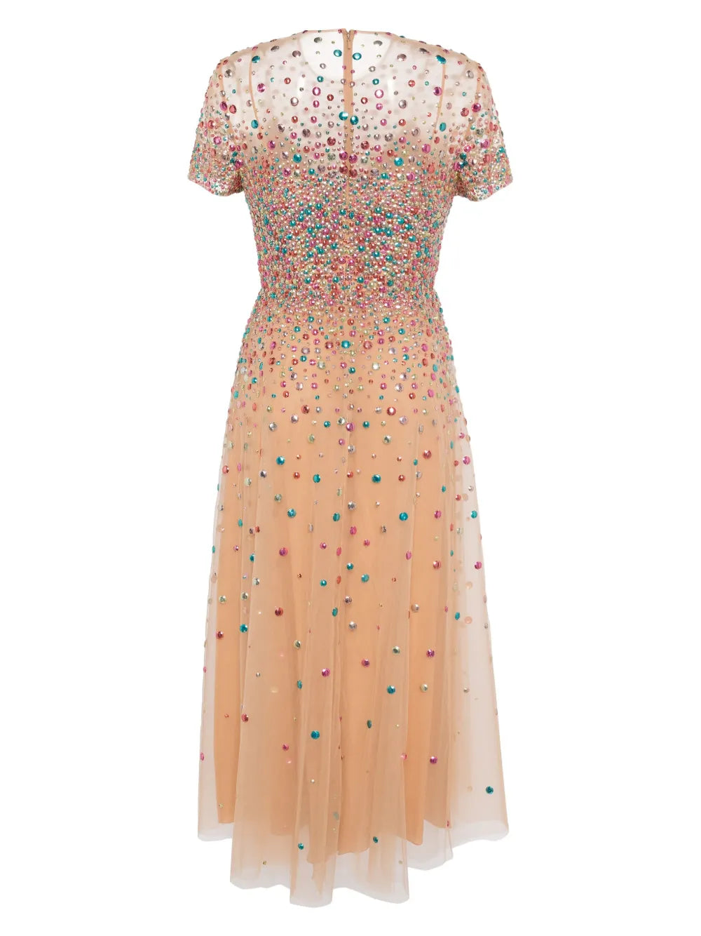 Bead-Embellished Midi Dress