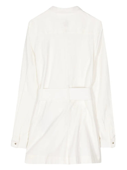 Gabardine-Weave Playsuit