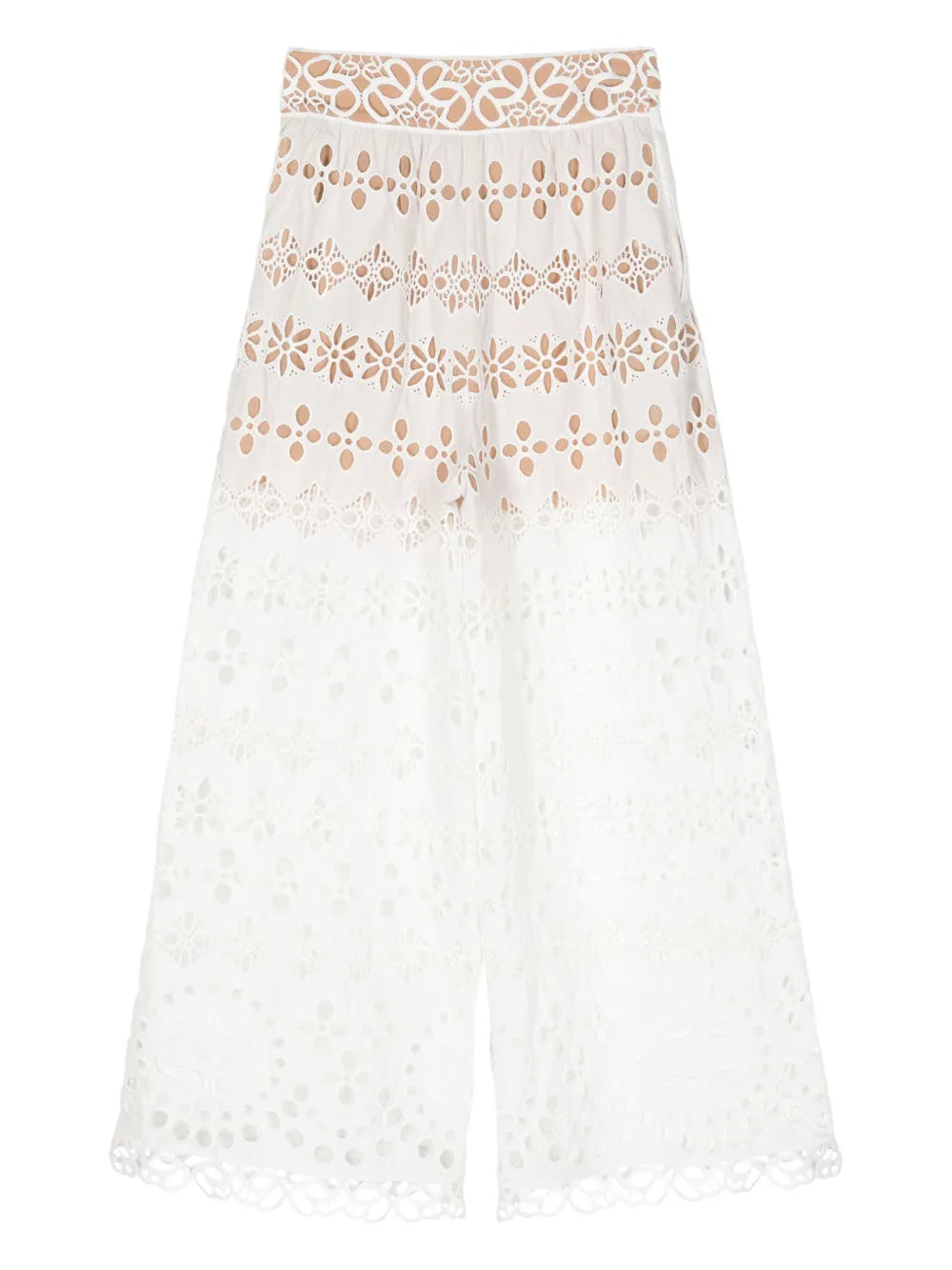 Broderie-Anglaise Palazzo Pants