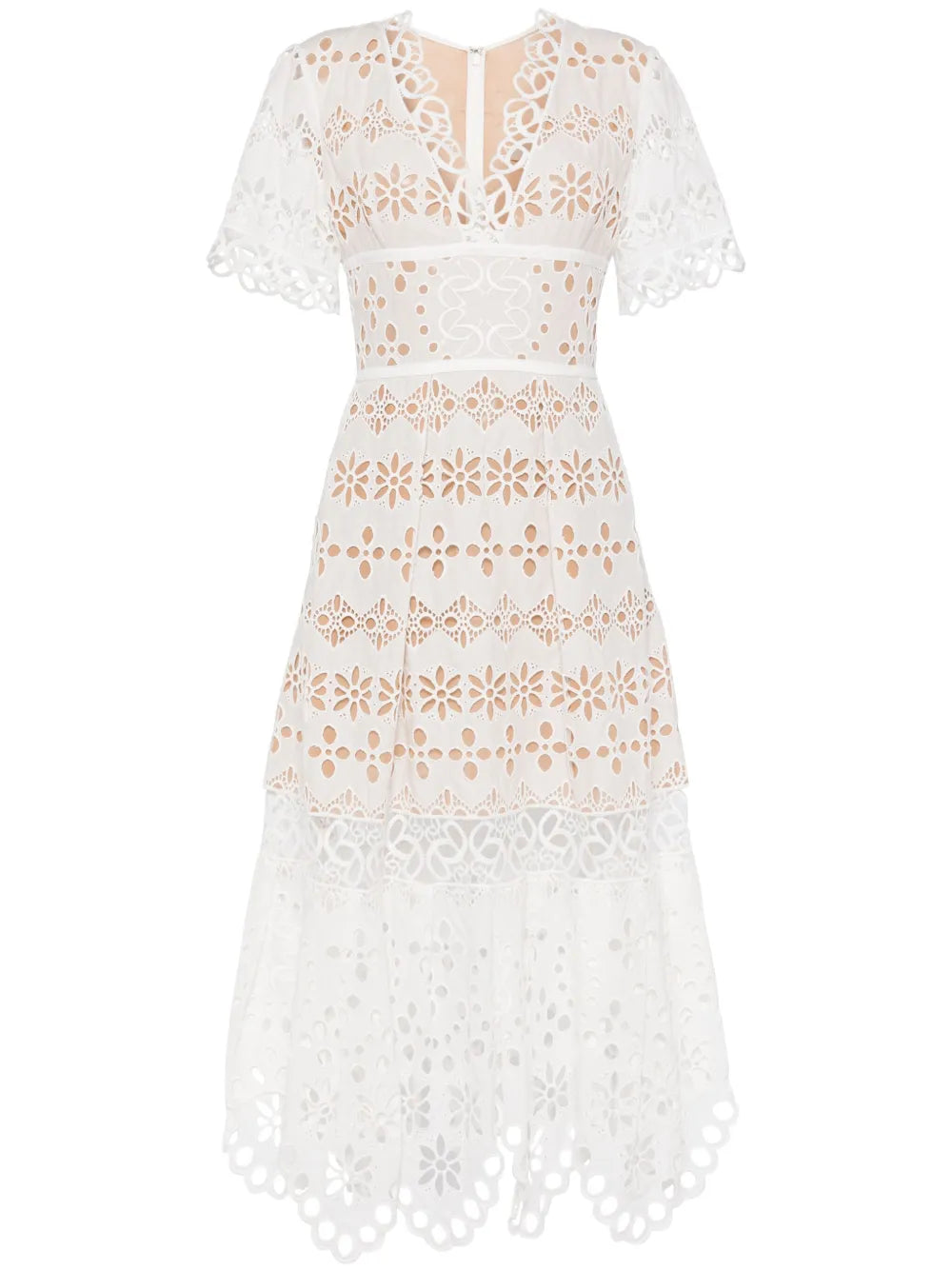 Broderie Anglaise Midi Dress