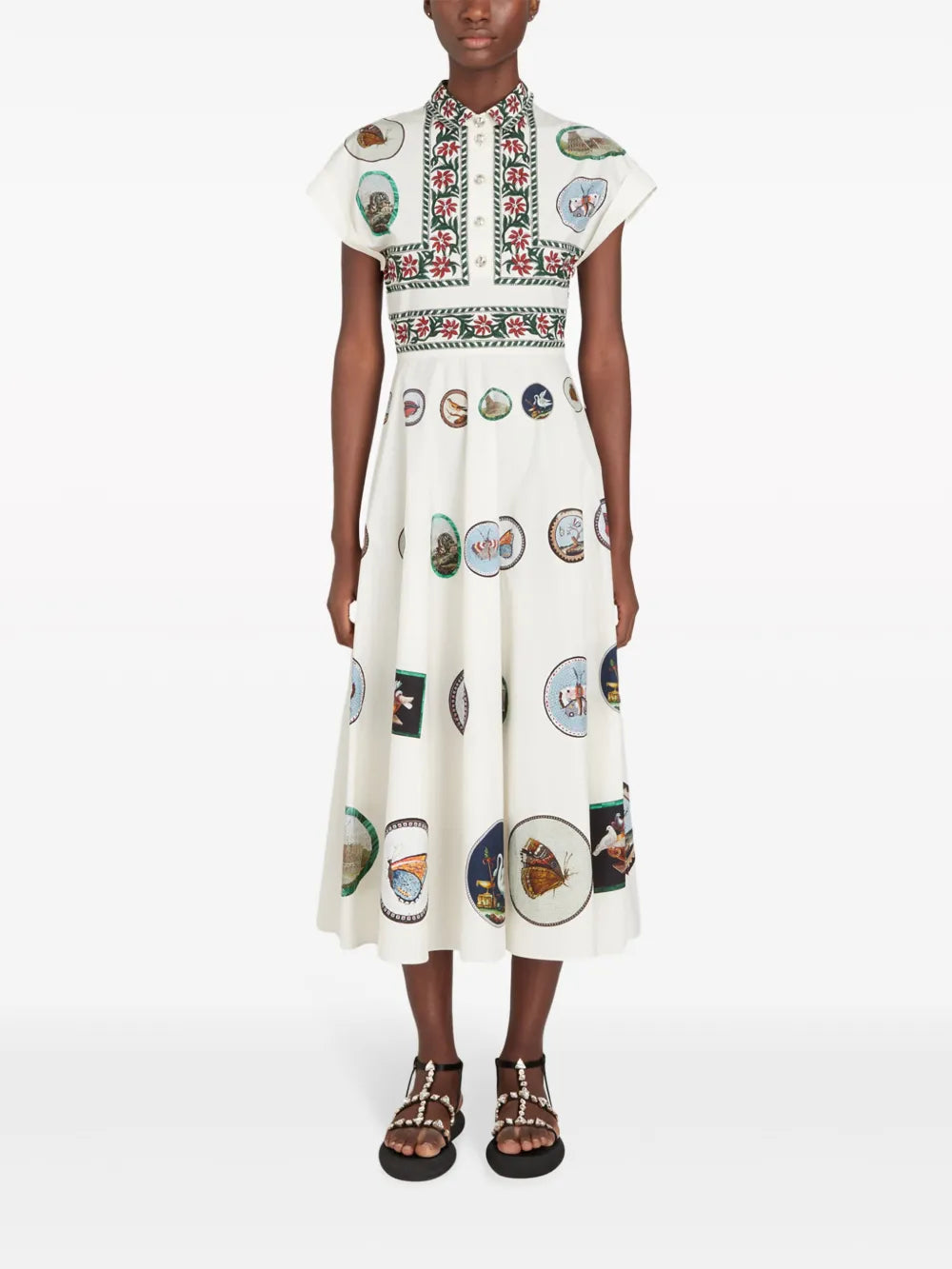 Micromosaic Midi Dress