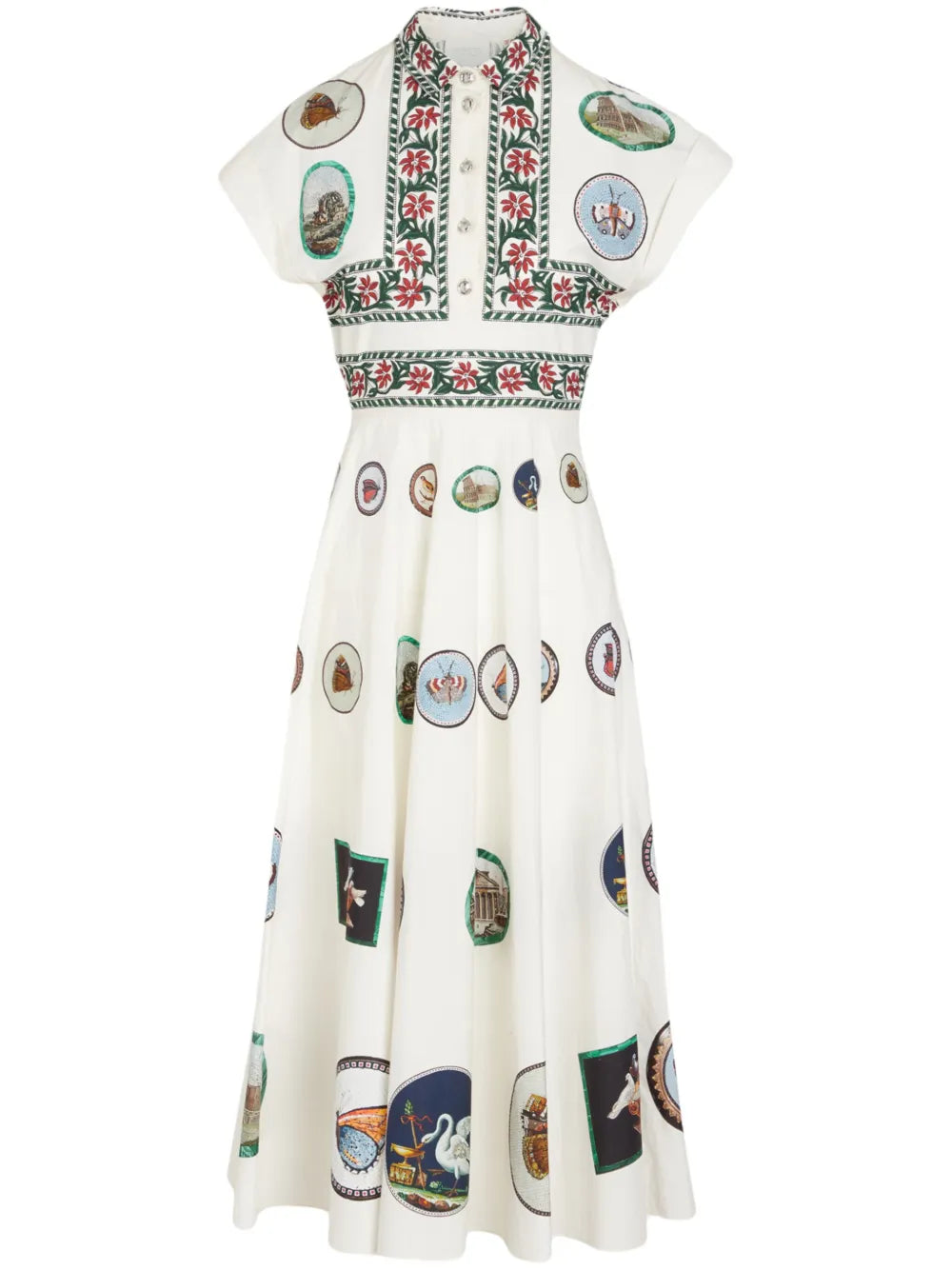Micromosaic Midi Dress