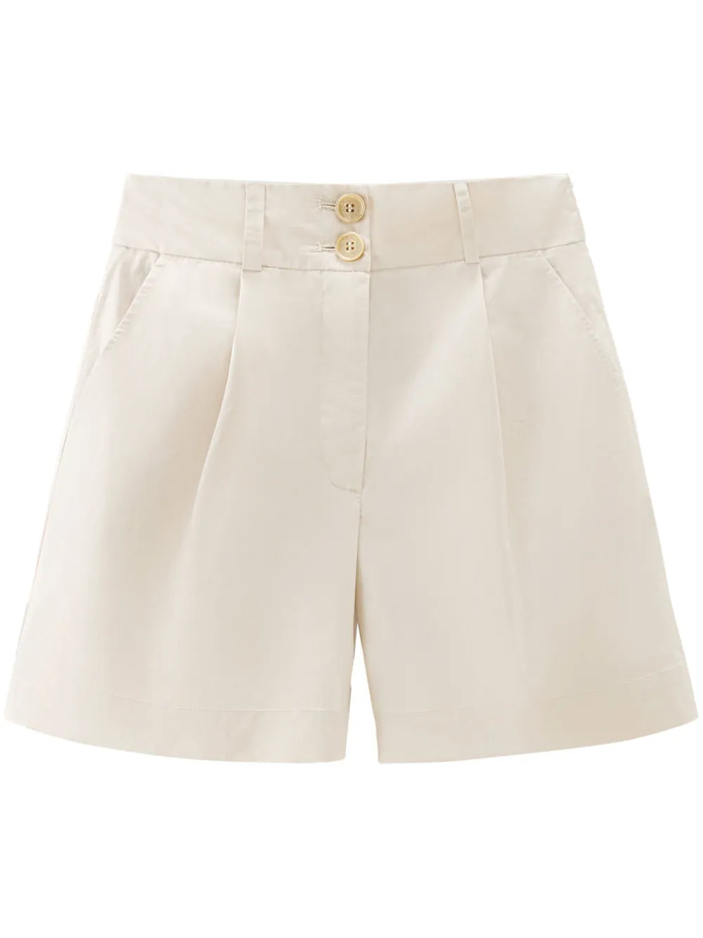 Pleated High-Waisted Shorts