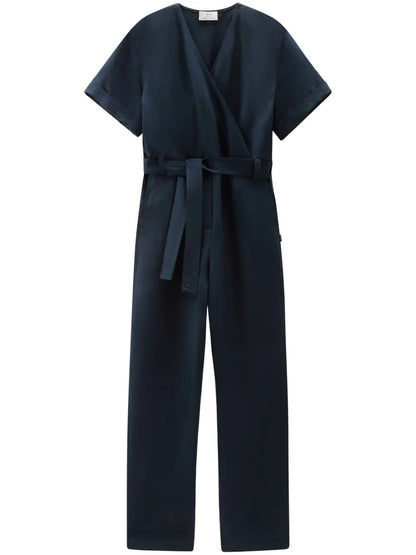Belted Straight-Leg Jumpsuit