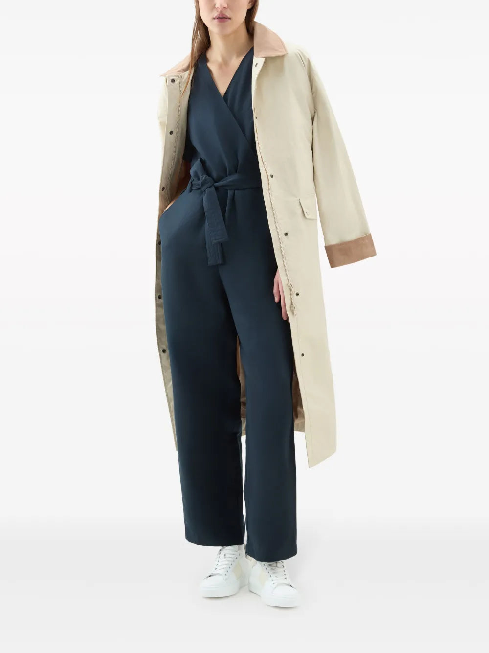 Belted Straight-Leg Jumpsuit