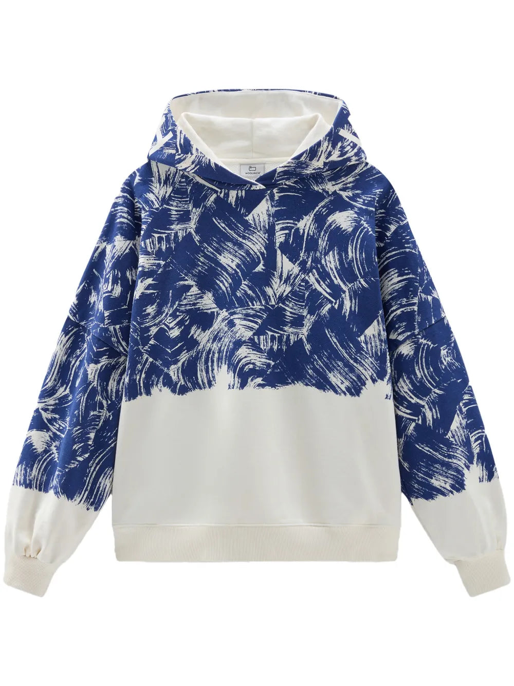 Paint-Print Cotton Hoodie