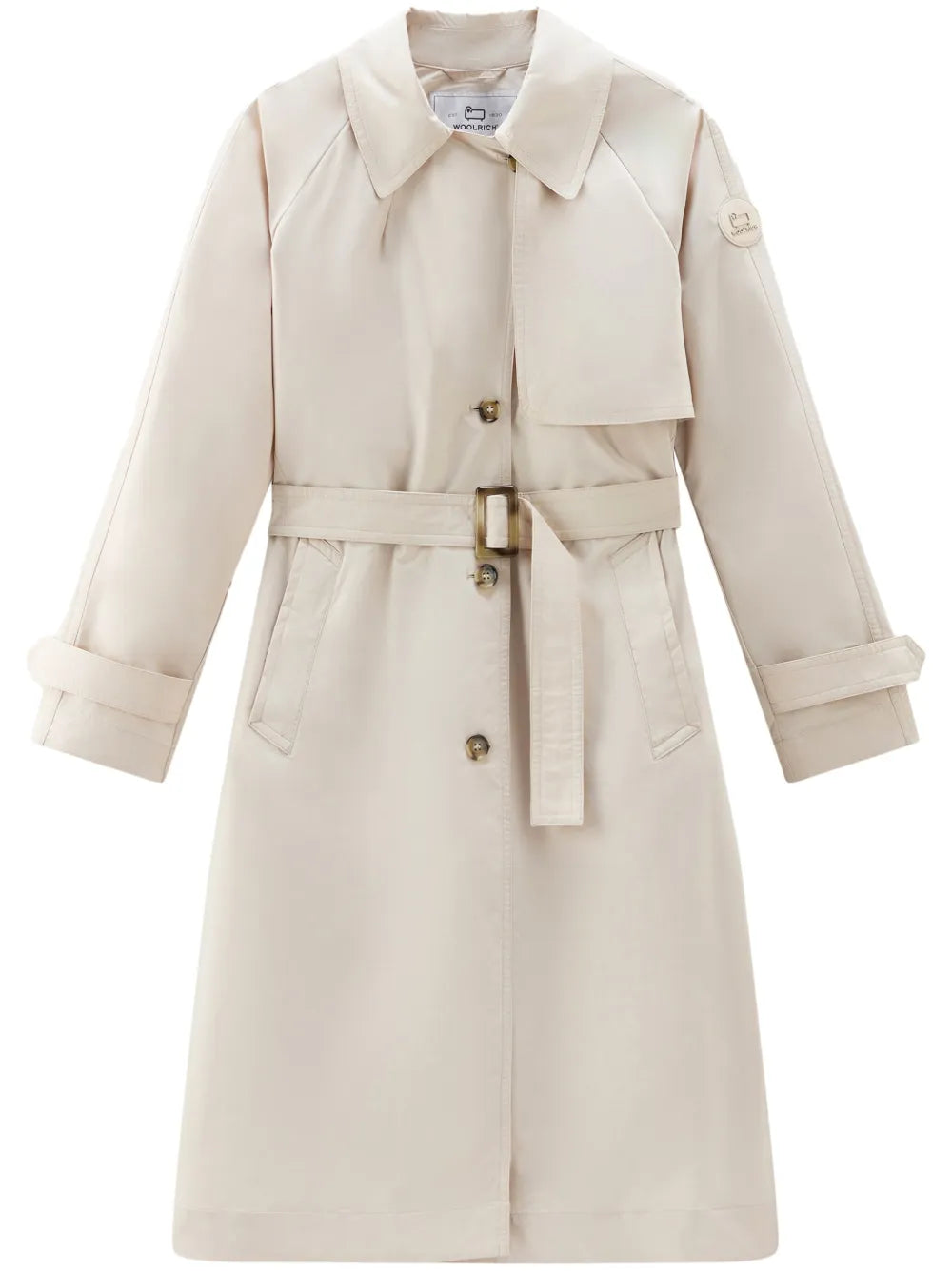Single-Breasted Belted Trench Coat