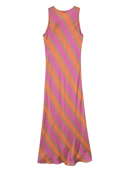 Striped Slip Maxi Dress