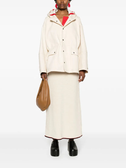 Hooded Twill Parka Jacket
