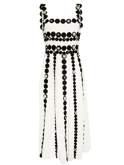 Crystal-Embellished Cady Dress