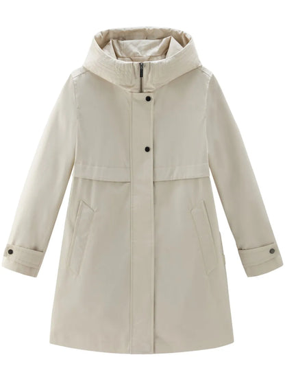 Cotton Hooded Parka Coat
