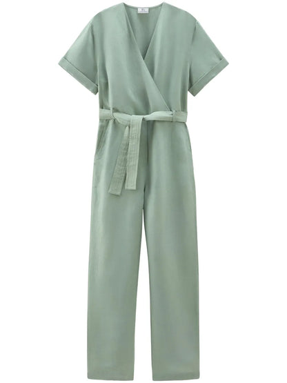 Belted Wrap Jumpsuit
