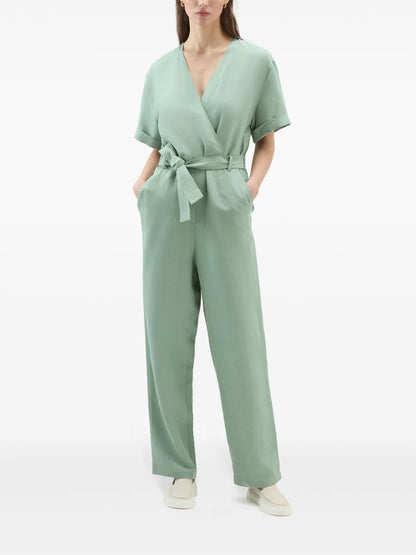Belted Wrap Jumpsuit