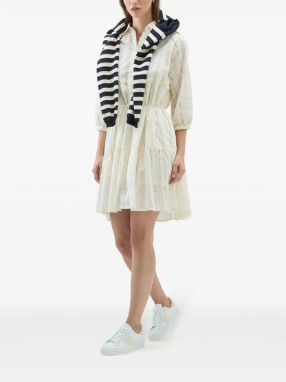 Broderie Anglaise Cotton Shirtdress