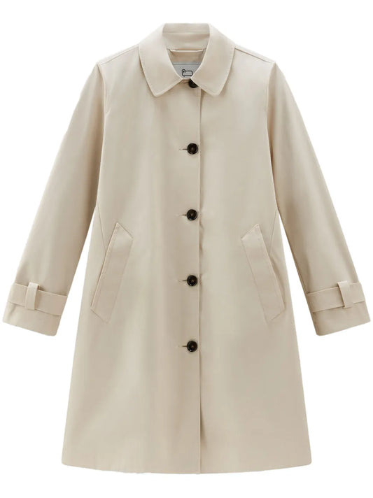 Single-Breasted Cotton Coat