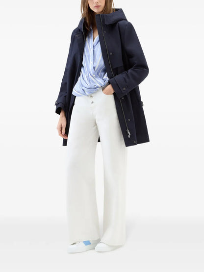 Cotton Hooded Parka Coat