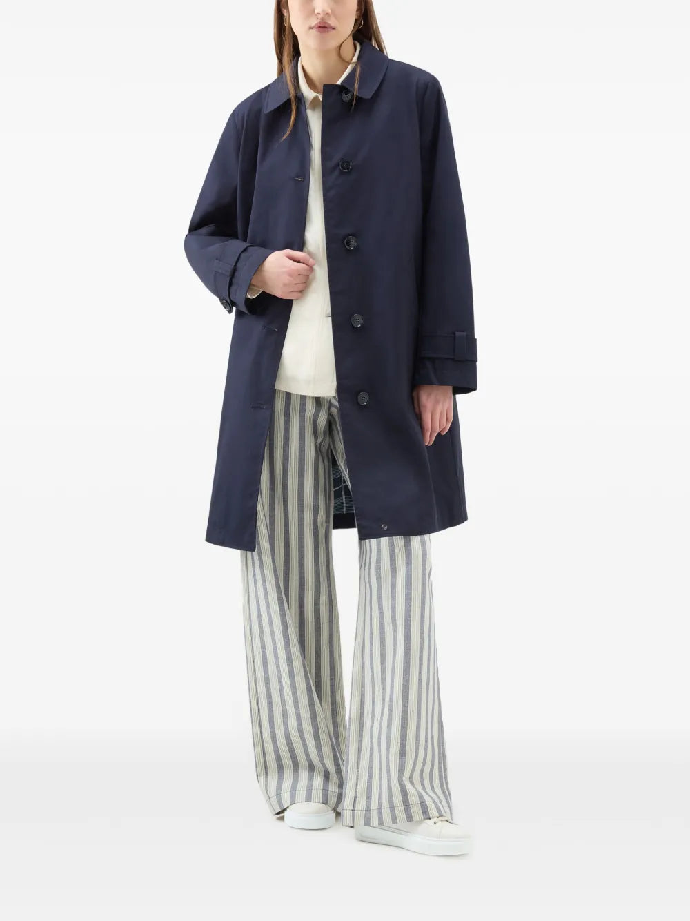 Single-Breasted Cotton Coat