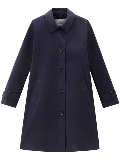 Single-Breasted Cotton Coat