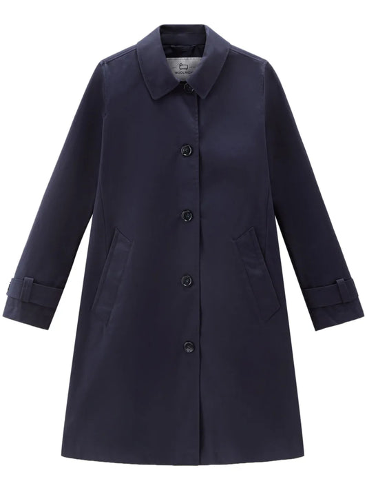 Single-Breasted Cotton Coat