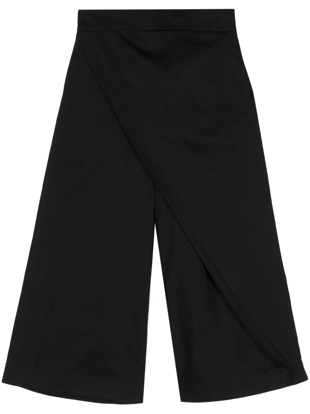 Cropped Wrap Cotton Trousers