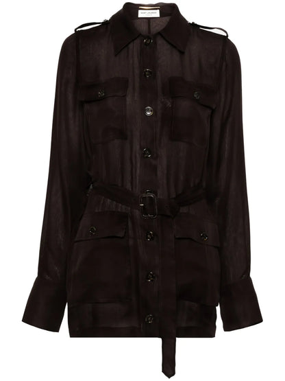 Saharienne Muslin Mini Dress