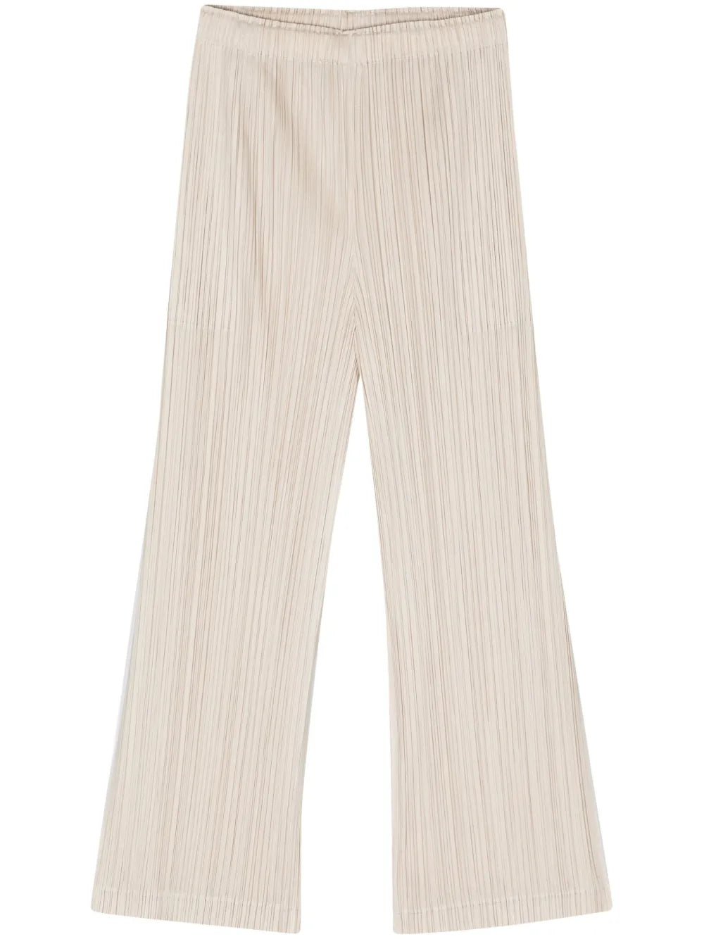 Plissé Straight-Leg Trousers