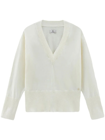 V-Neck Cotton-Cashmere Jumper