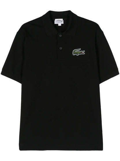 Logo-Patch Cotton Polo Shirt