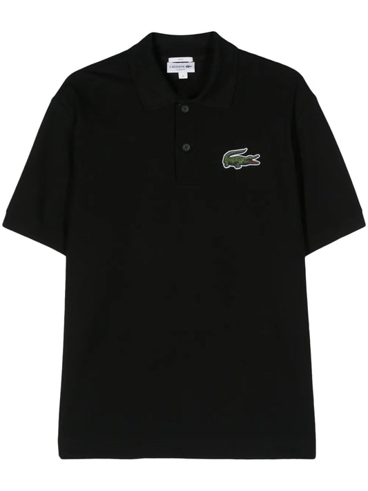 Logo-Patch Cotton Polo Shirt