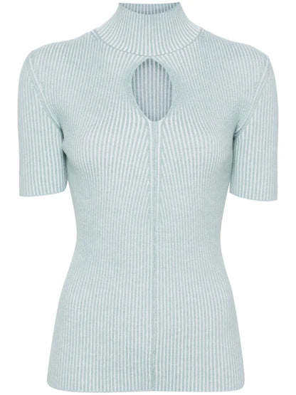 Cut-Out Detail Knitted Top