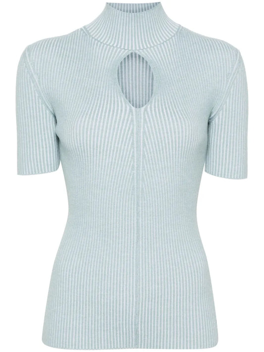 Cut-Out Detail Knitted Top