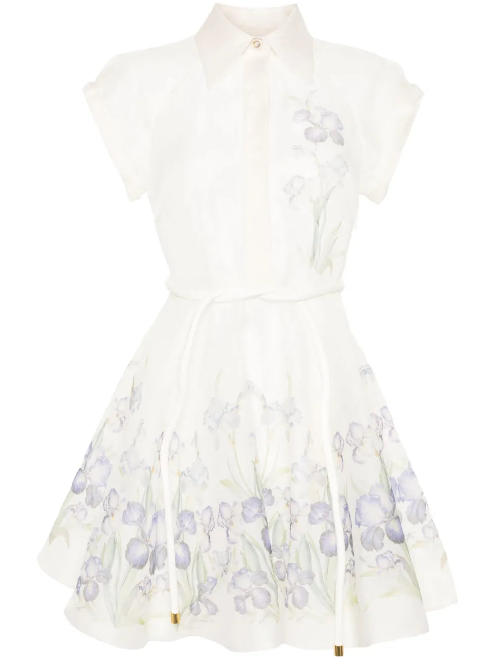 Natura Flip Floral-Print Minidress