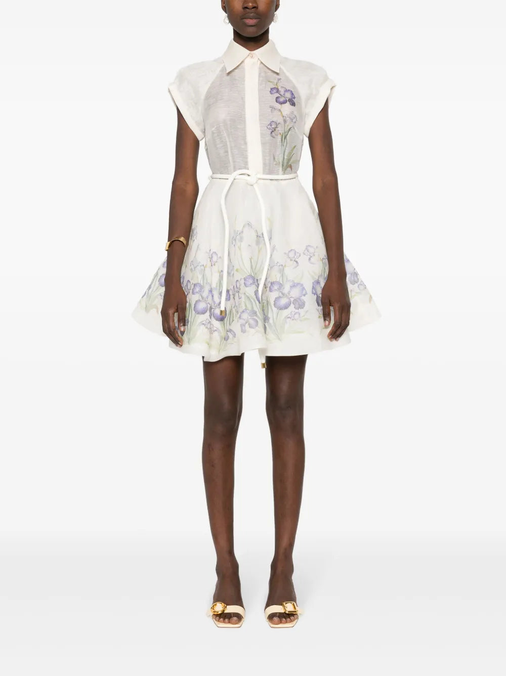 Natura Flip Floral-Print Minidress