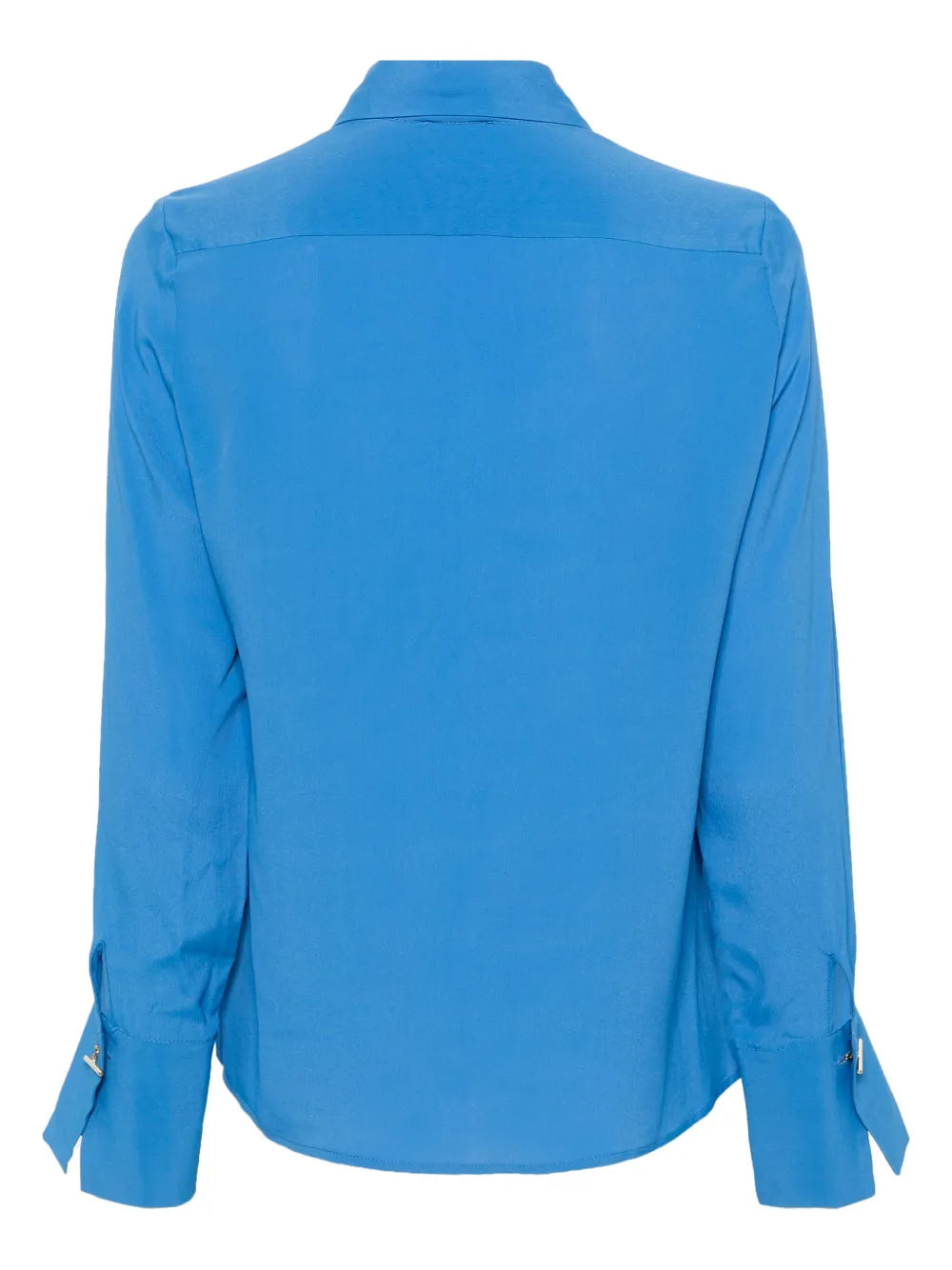 Pointed-Collar Crepe Shirt