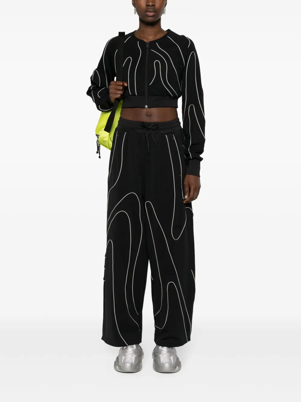 Piping-Detail Cropped Jacket
