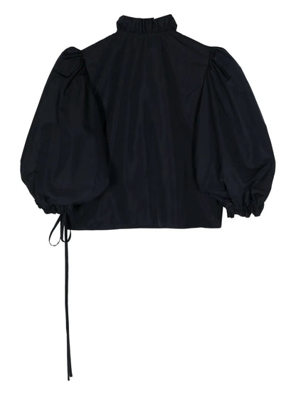 Luna Ruffled Wrap Blouse
